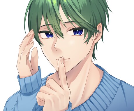 アニメ塗り･厚塗り選択可！SNSのアイコン描きます 人とは被らない絵柄のイラストをアイコンにしてみませんか？ イメージ1