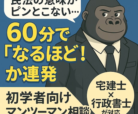 宅建・権利関係の「なぜ？」を5回で整理します 独学で詰まりやすい権利関係を5回かけて整理します イメージ1