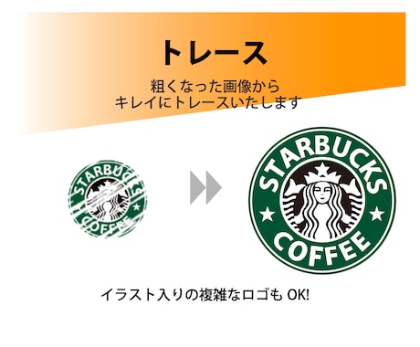 イラストレーターでトレース、Aiデータ化します 粗い画像をトレースしてキレイで高品質なデータに変身させます イメージ2