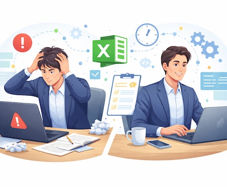 動かないExcelマクロ60分対応しますます 一旦1時間で状況を前に進めたい方へ、原因特定＆修正します イメージ1