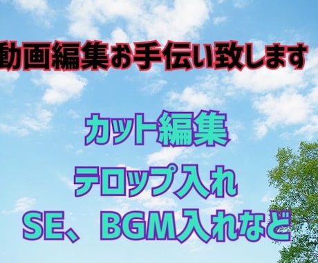 カット作業、テロップ入れ手伝います 現役の映像専門学生が動画編集をお手伝い致します。 イメージ1