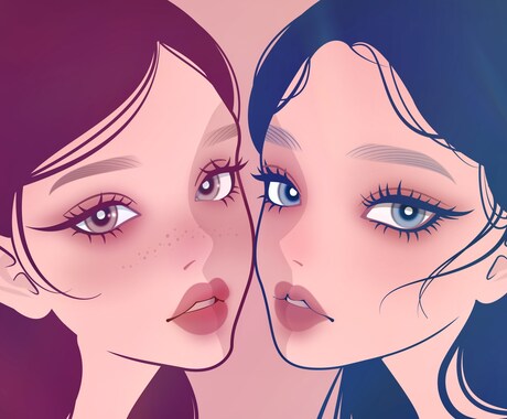 商用OK❣️クールで大人可愛いイラスト描きます 活動者様歓迎✨サムネ・アイコン・グッズ用イラスト・似顔絵など イメージ2
