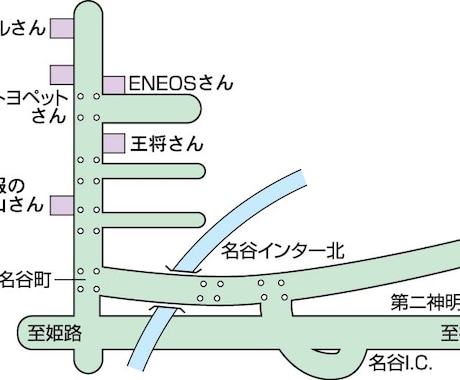 不動産物件資料から現地地図を制作します チラシに必要な地図をイラストレーターで綺麗に作成します。 イメージ2