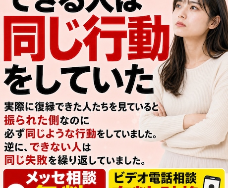 振られた側でも復縁できる人がやること教えます 顔でもテクでもLINEでもない。復縁できる人の共通点を伝授 イメージ2