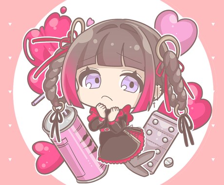 SDキャラクターイラスト制作ます SNSアイコンやグッズ用などに！ イメージ2