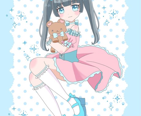 商用利用可！可愛らしいイラスト描きます 親切丁寧を心がけています。女児アニメイラストはぜひお任せあれ イメージ2