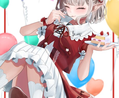用途様々！カワイイ女の子のイラスト描きます アイコンや立ち絵、動画用イラスト等に！ イメージ1