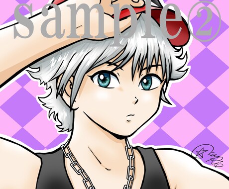 ちょいリアルアイコン描きます 写真を元にデフォロメしたキャラのイラストです。 イメージ2
