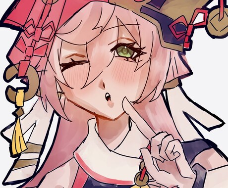 厚塗り風のイラストを描きます 厚塗り風で艶のあるイラストをあなたのキャラで表現します イメージ2