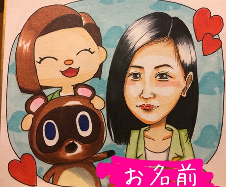 記念日に喜ばれる似顔絵を描きます 誕生日や記念日、ご長寿祝いなどにご活用下さい。 イメージ2