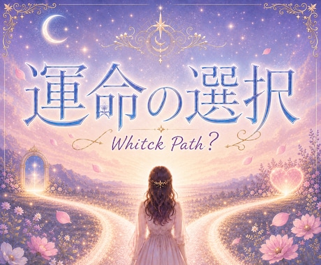 ２つの選択肢に広がる未来と魂の願いを紐解きます 選べないときの心の処方箋✿あなたが笑顔で進める道しるべ イメージ1
