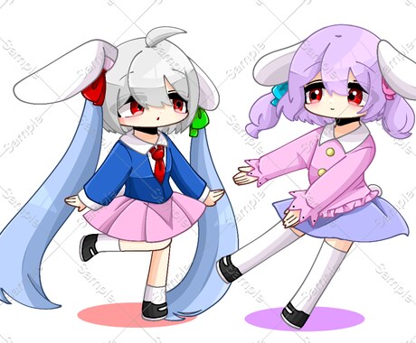 可愛いデフォルメイラストを制作します 修正無制限！小さくて可愛いイラストをお探しの方に！ イメージ1