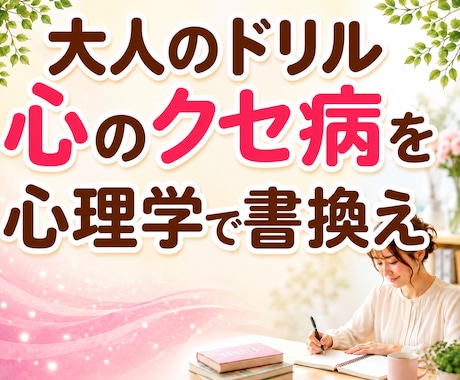 毎月大人のドリルで心のクセ病を心理学でひも解きます イメージ1