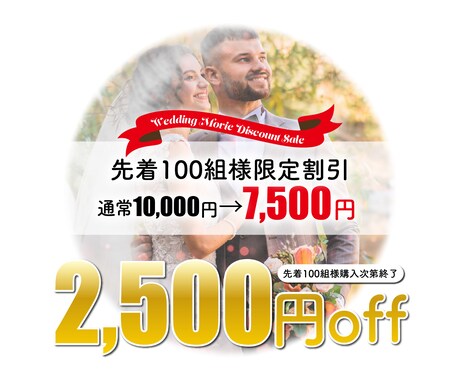 感動的★結婚式プロフィールムービー制作します 【先着100組様限定価格】高品質！低価格で素早く感動お届け！ イメージ1