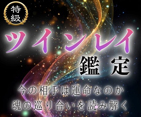 ツインレイ鑑定｜二人の運命の真実を見極めます 魂の片割れ・運命の人との未来を煌めくものに変える イメージ1