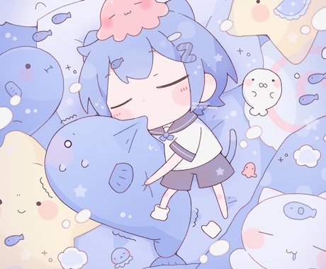 ゆるくてちまっとした可愛いSDイラスト描きます