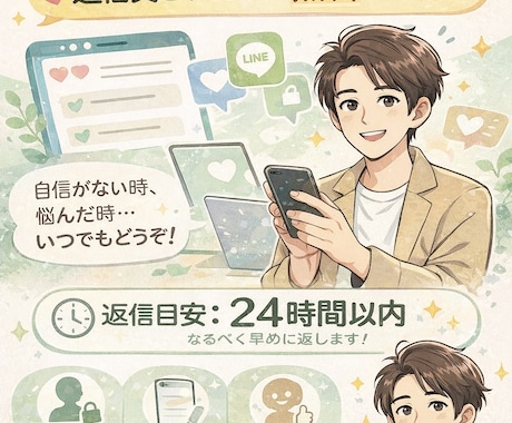 男性・女性問わず、5日間フルでサポートします 片思いから復縁まで、心理学で整理し行動まで提案します イメージ1