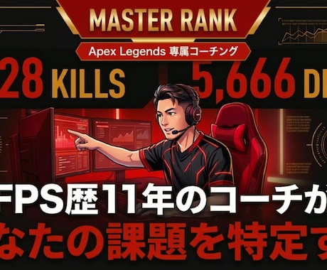 Apexコーチング｜原因を特定して上達させます シーズン28対応！マスター到達コーチが課題を言語化します。 イメージ1