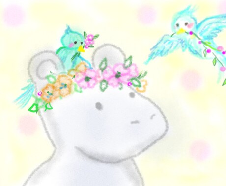 優しい水彩画のような絵を描きます 水彩画のような、やさしくて柔らかい絵を描きます イメージ1
