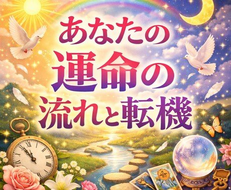 運命の流れと転機｜これから起こる変化を詳細に視ます 未来の流れと転機を具体的に鑑定します イメージ1