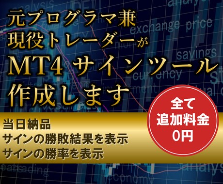 MT4サインツールを作成します オリジナルインジケーターをプロ目線でご提供 イメージ1