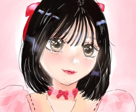 繊細で可愛い♥こだわりのアイコン等描きます SNS・ブログ等のアイコンや挿絵等 ゆるっと可愛いイラスト♪ イメージ1