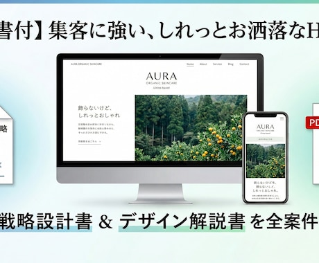 戦略設計書付き！売上に繋がるWebサイト制作します デザインの理由がわかる！戦略設計書付きの売れるサイト制作 イメージ2