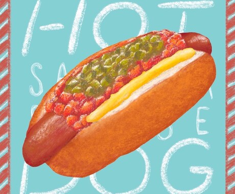 思わずよだれが出ちゃうイラスト描きます おいしいものをよりおいしく描きます！ イメージ1