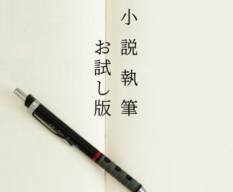 小説執筆致します 本依頼前の不安をなくすためのお試し版です。 イメージ1