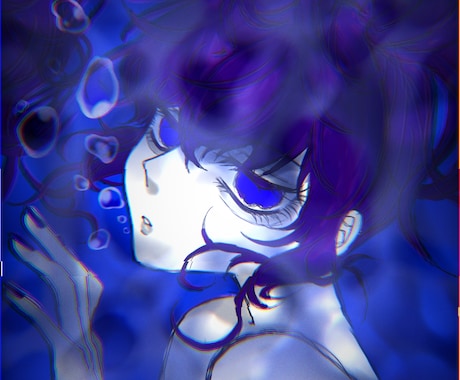 中性、無機質、ダークなイラスト制作いたします 独特な世界観、理想、御要望をお作りいたします。 イメージ1