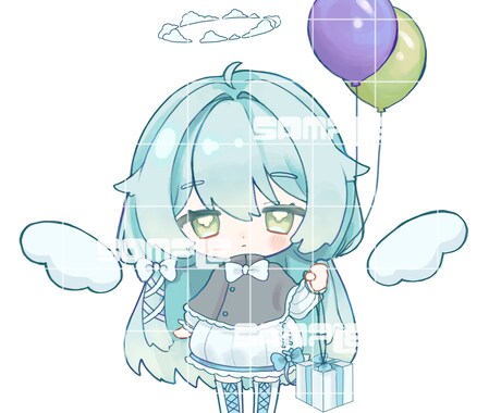 かわいいSDキャラを制作します 商用利用可、キャラデザ依頼も受け付けています イメージ2