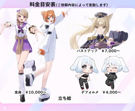 商用利用可！立ち絵なアイコンやどお描きします 男女問わずかわいいイラストが欲しい必見！ イメージ2