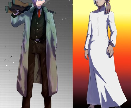 TRPG等に使用する立ち絵を描かせていただきます キャラクターデザインから差分作成まで イメージ2
