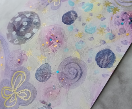 世界に一つ♡スクレツィアート画®を描きます 素粒子と波動を色彩で表現する幻想アート イメージ2