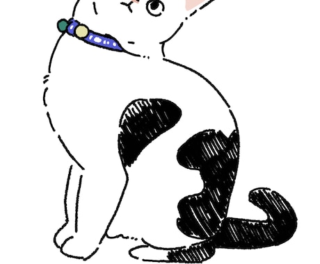 飼い猫ちゃん、描きます 飼い猫ちゃんの似顔絵を【壁紙サイズ】全身描かせて頂きます！ イメージ2