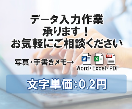 安！早！丁寧！1文字0.2円で文字起こし代行します 7500文字(A4用紙6〜8枚分程度)まで1500円！ イメージ1