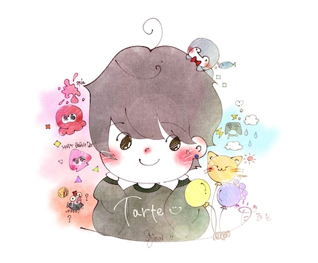 ちびキャラ、ゆるゆるアイコン描きます イメージ1