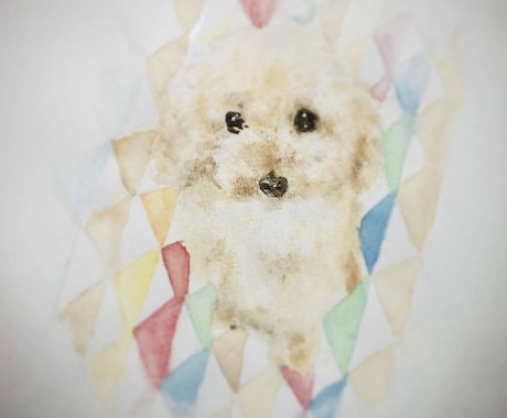 愛犬の似顔絵描きます 透明水彩でふんわり優しいイラスト！ イメージ1