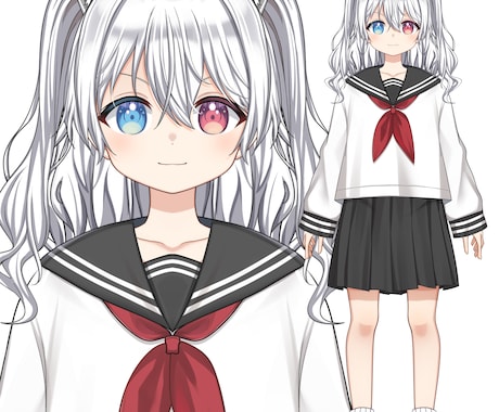 Vtuber向けLive2Dモデル制作いたします ☆デザイン〜モデリングまで全工程☆モデリングのみも可☆ イメージ2