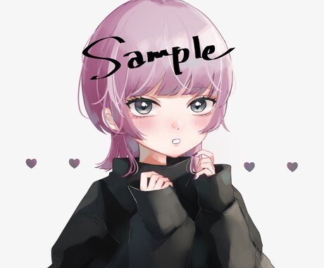 SNSアイコン制作します 可愛い女の子のイラスト描きます イメージ2