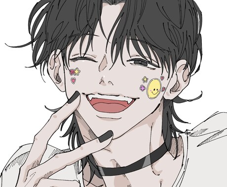 カラーイラスト描きます キャラクターデザイン、1枚絵、全身絵など人物なんでも描きます イメージ1
