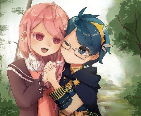 やわらかな塗りでイラスト描きます 可愛らしいタッチに繊細な色使いで目を引くイラスト提供します イメージ1