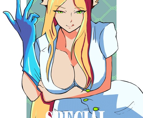 一枚絵、キャラデザ描きます 人外娘系、ギャル系の女の子をメインで描きます！！ イメージ2