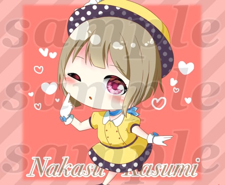 アイコンイラストを作成します 可愛いデフォルメキャラクターを描きます！ イメージ2