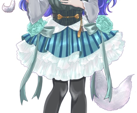 IRIAM配信用の立ち絵を作成します 配信アプリIRIAMで使用出来る1枚立ち絵イラストの出品 イメージ2