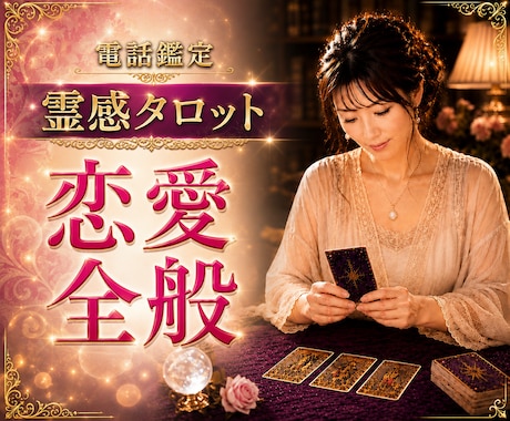 恋愛全般のお悩みを本格霊感タロットで鑑定します 両思い/片思い/複雑恋愛/浮気/音信不通/相性/結婚/将来 イメージ1