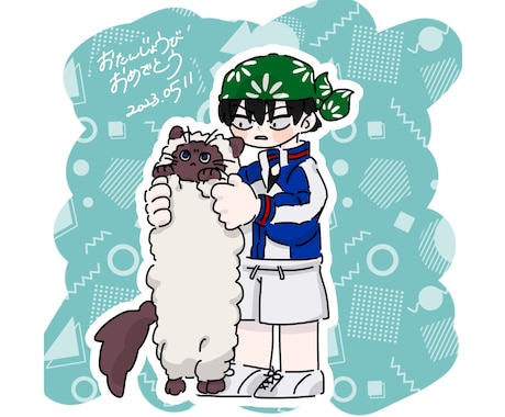 やや等身高めSDイラスト作成いたします 写真に添えてもかわいい！を目指しています イメージ2