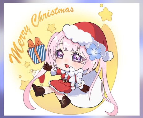商用OKクリスマス量産イラスト作成をします 商用OKのためIRIAMのギフトにもおすすめ！ イメージ2