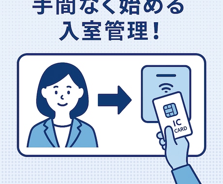 入室管理システムを作成します もう紙の記録は必要なし。入室の見える化、実現します！ イメージ1