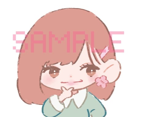 SNS用☺︎手描きイラストアイコン描きます アイドルみたいに？！かわいく自分をアピール♥︎︎∗︎*ﾟ イメージ2